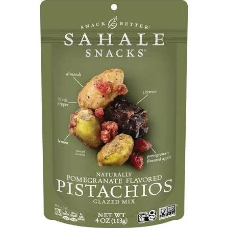 Sahale Snacks Gluten Free Pomegranate Flavored Pistachios Glazed Mix
