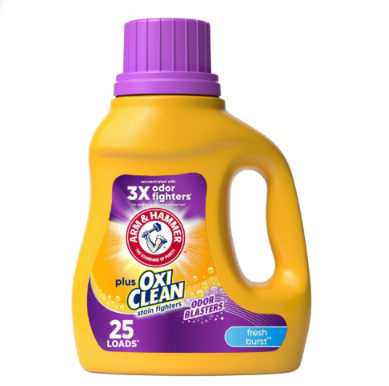 Arm & Hammer Plus OxiClean Fresh Burst Odor Blasters Liquid Laundry Detergent