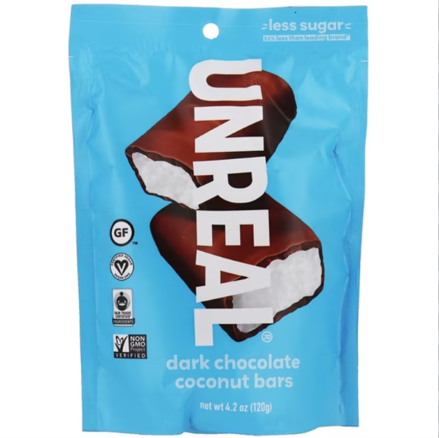 UNREAL Dark Chocolate Coconut Bars, 4.2 oz (120 g)