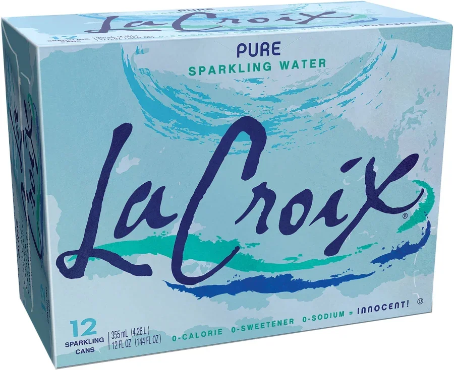 La Croix Zero Calorie Natural Pure Sparkling Water Cans