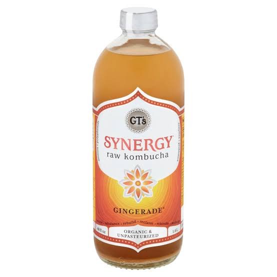 SYNERGY Gingerade Raw Kombucha – 16 fl oz