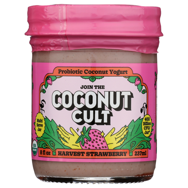 Coconut Cult Probiotic Coconut Yogurt – Harvest Strawberry