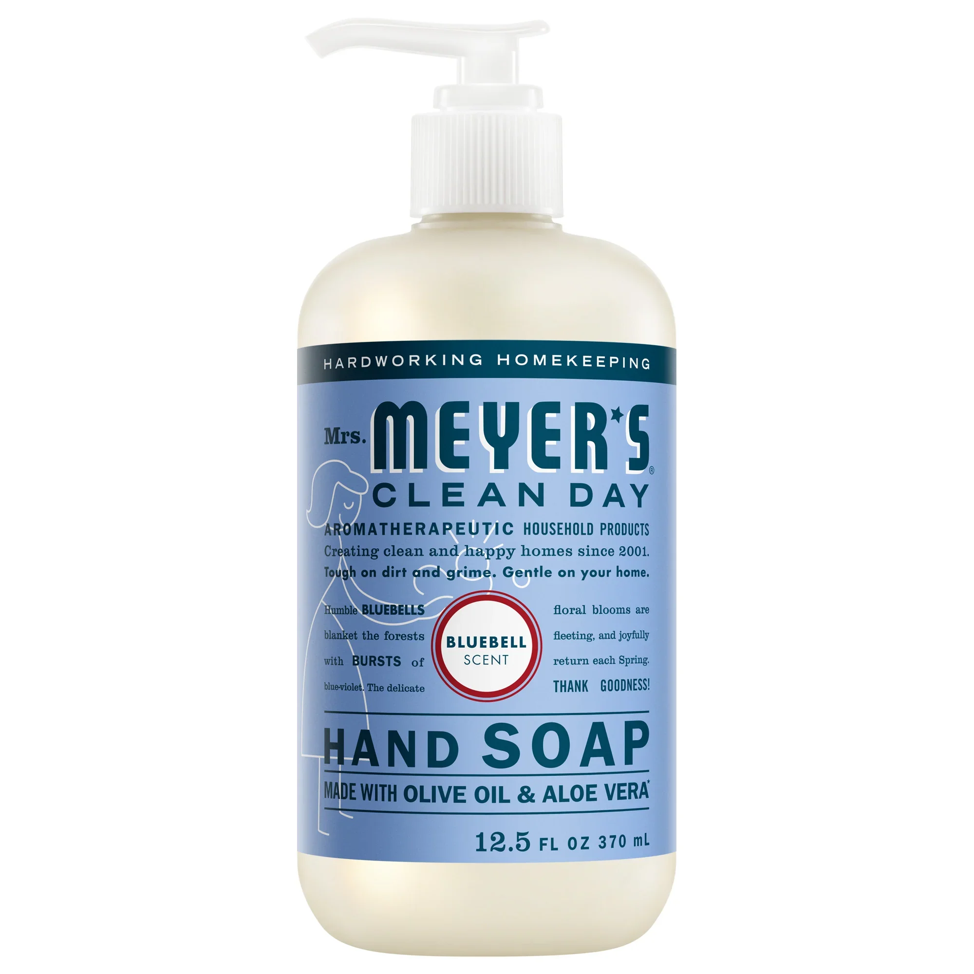 Mrs. Meyer's Clean Day Hand Soap Bluebell, 12.5 fl oz (370 ml)