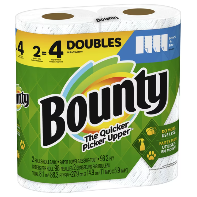 Bounty Essentials 2 = 4 Double Rolls