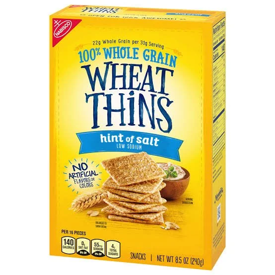 Nabisco Wheat Thins Hint of Salt Whole Grain Crackers – 8.5 oz