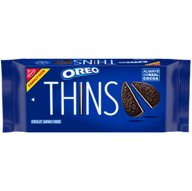 OREO Thins Chocolate Sandwich Cookies – Family Size