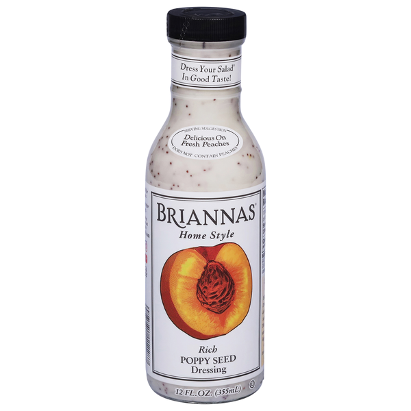 Brianna's Roasted Peach Dressing, 12 fl oz (355 ml)
