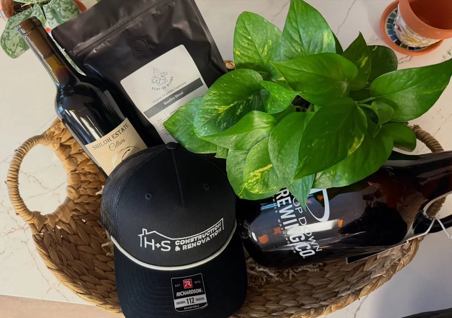 We love ending our projects with a small gift basket as a thank you for trusting us with your home. Many of the items come from other local businesses because supporting our community is something we really value. It&rsquo;s a small way we like to li