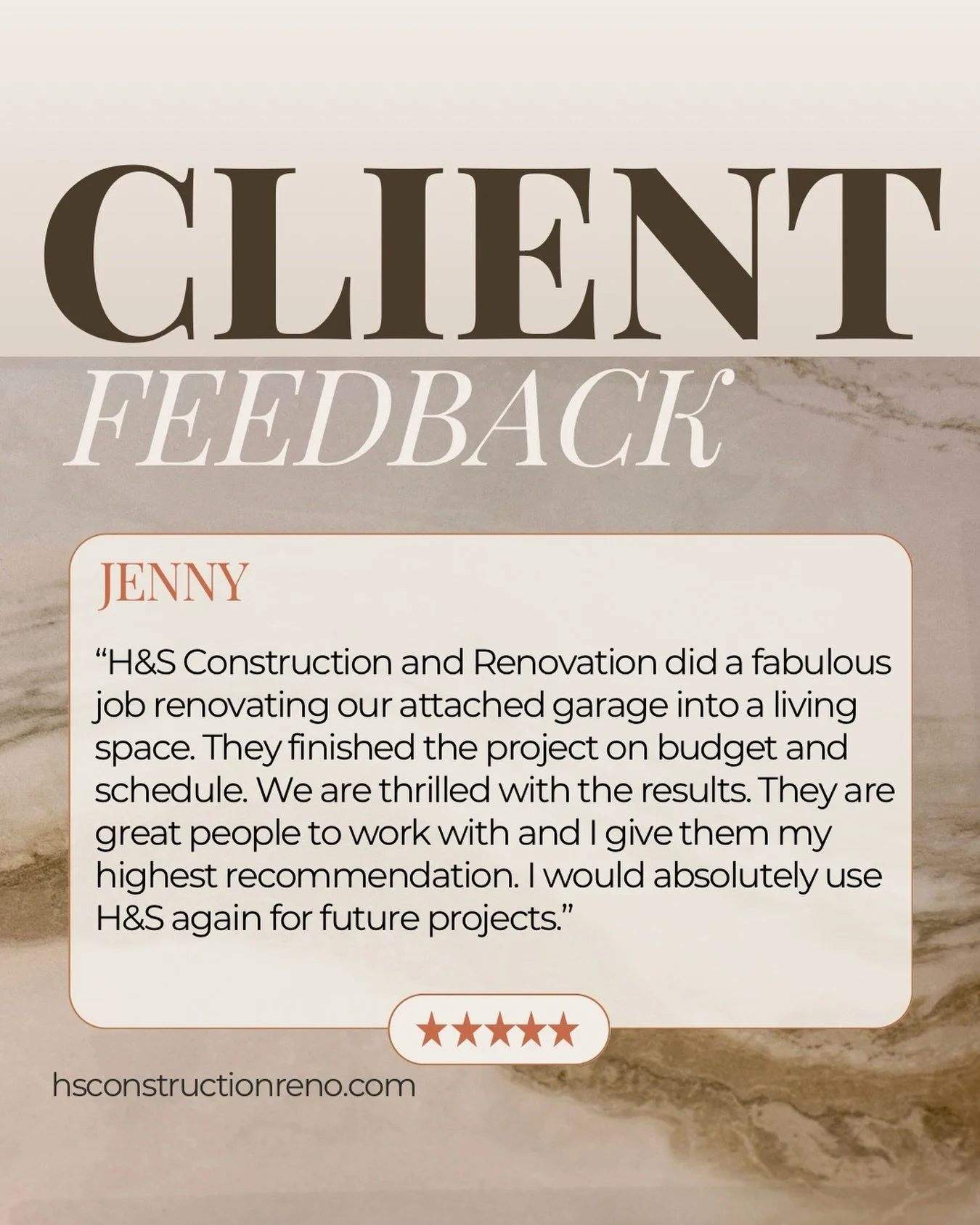 We&rsquo;re grateful for clients like Jenny who trust us with their homes and take the time to share their experience.
Garage conversions like this take planning, communication, and attention to detail from start to finish. It means a lot to know tha