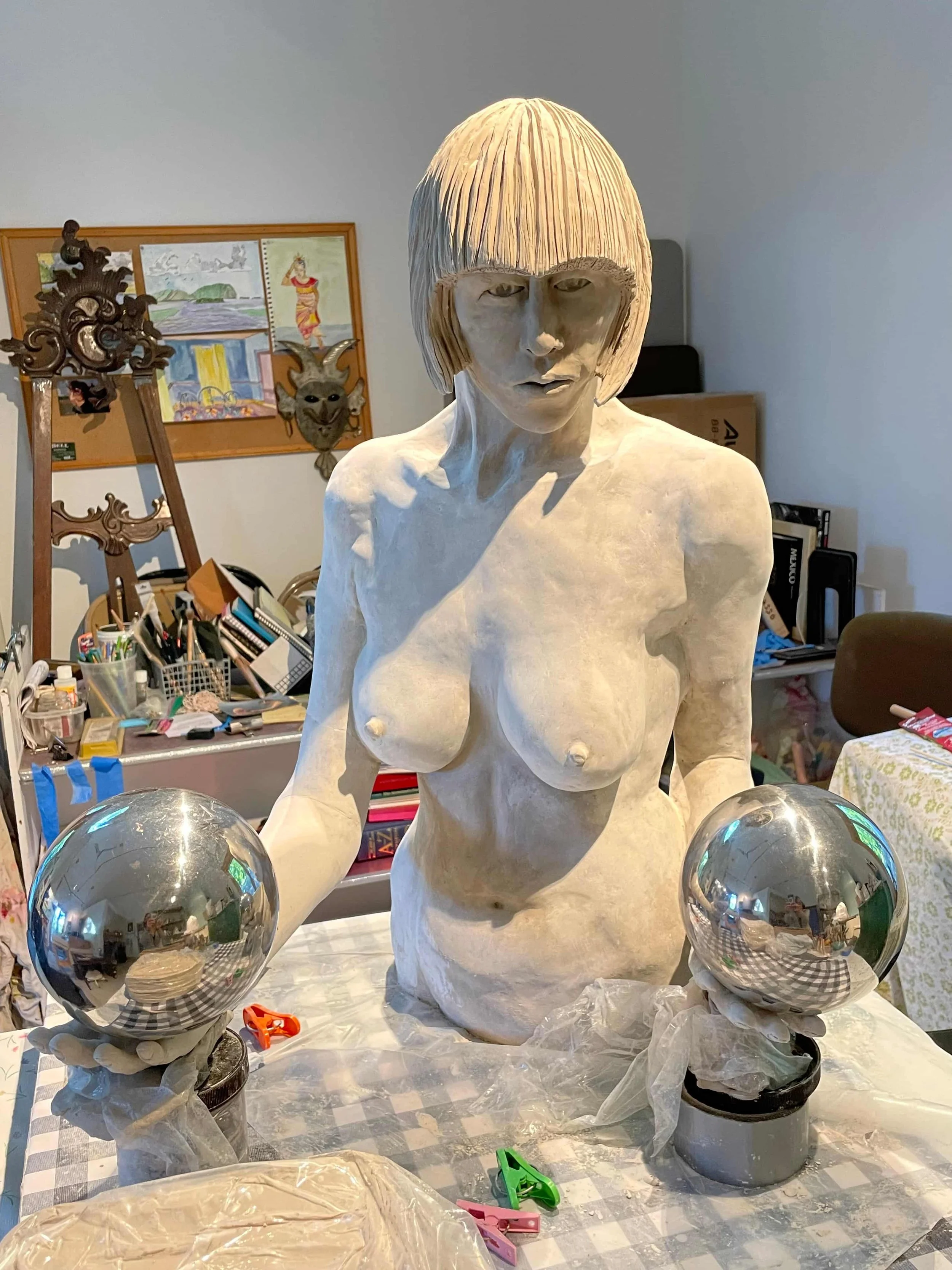 Maria-DeFranco-Kill-Bill-Bronze-Powder-Resin-Sculpture-In-Process-2019-4.jpg