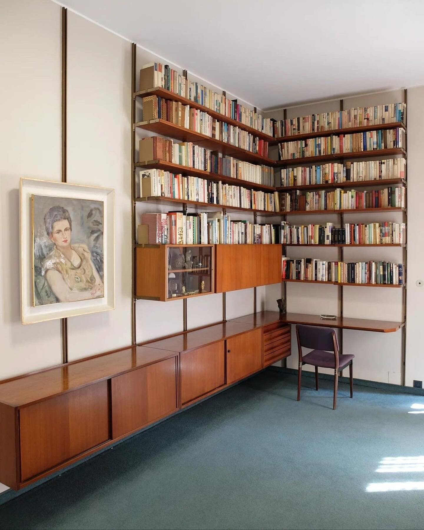 From @theworldofinteriors - The once-shuttered Villa Borsani outside Milan has seen a resurgence in public interest in recent years, bolstered by its choice as a venue for the design event Alcova during Salone del Mobile in April 2024. Before the fai
