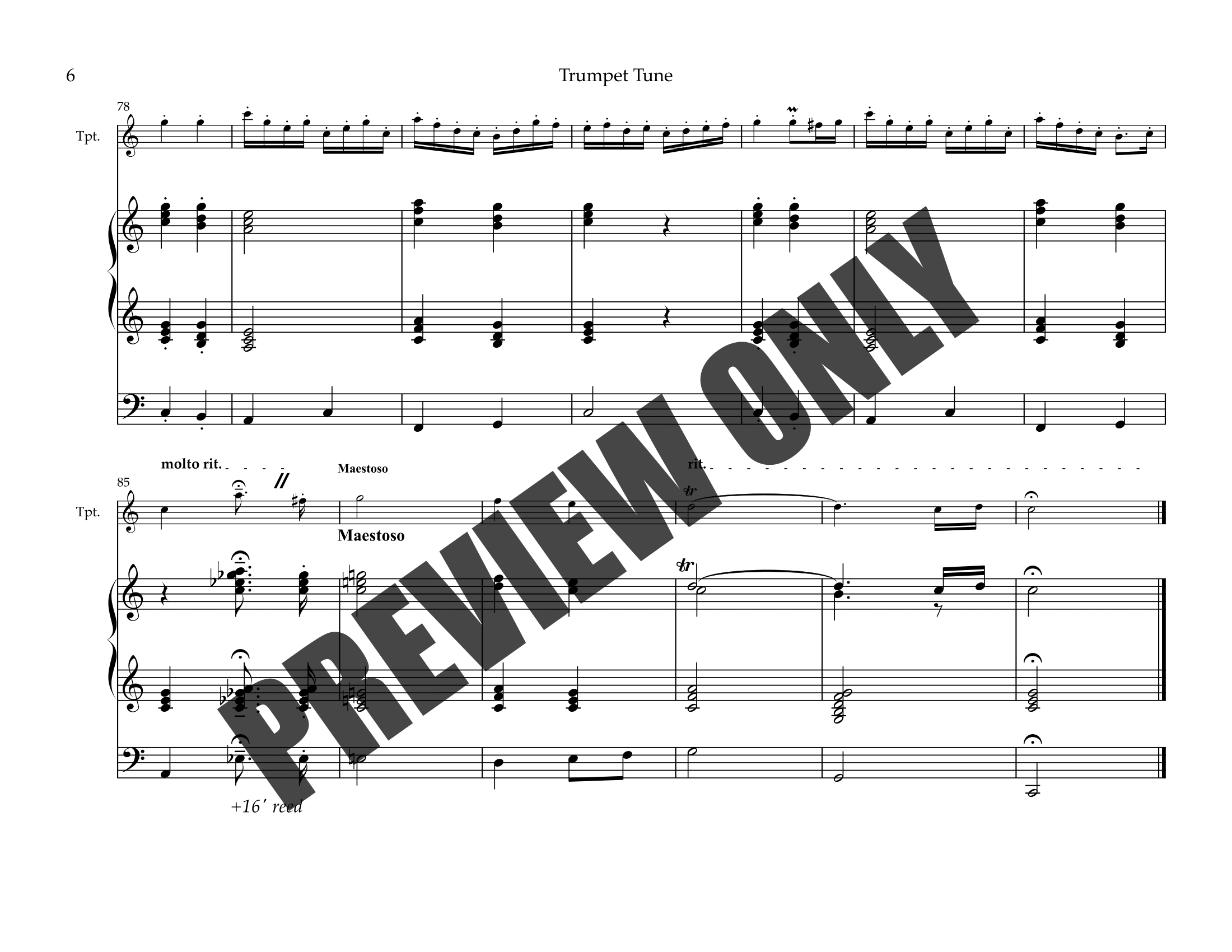Trumpet Tune Nº1 (Organ and Trumpet — Connor Licharz
