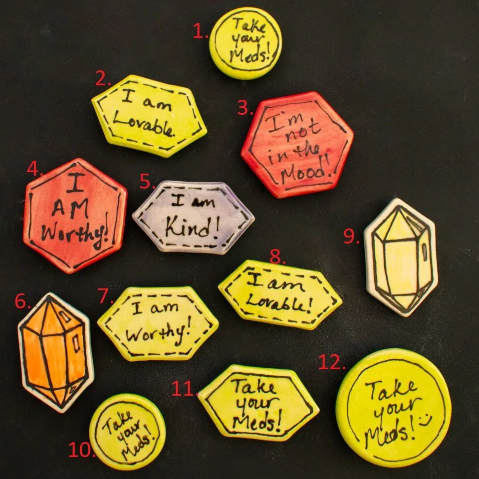 Ceramic self care magnets