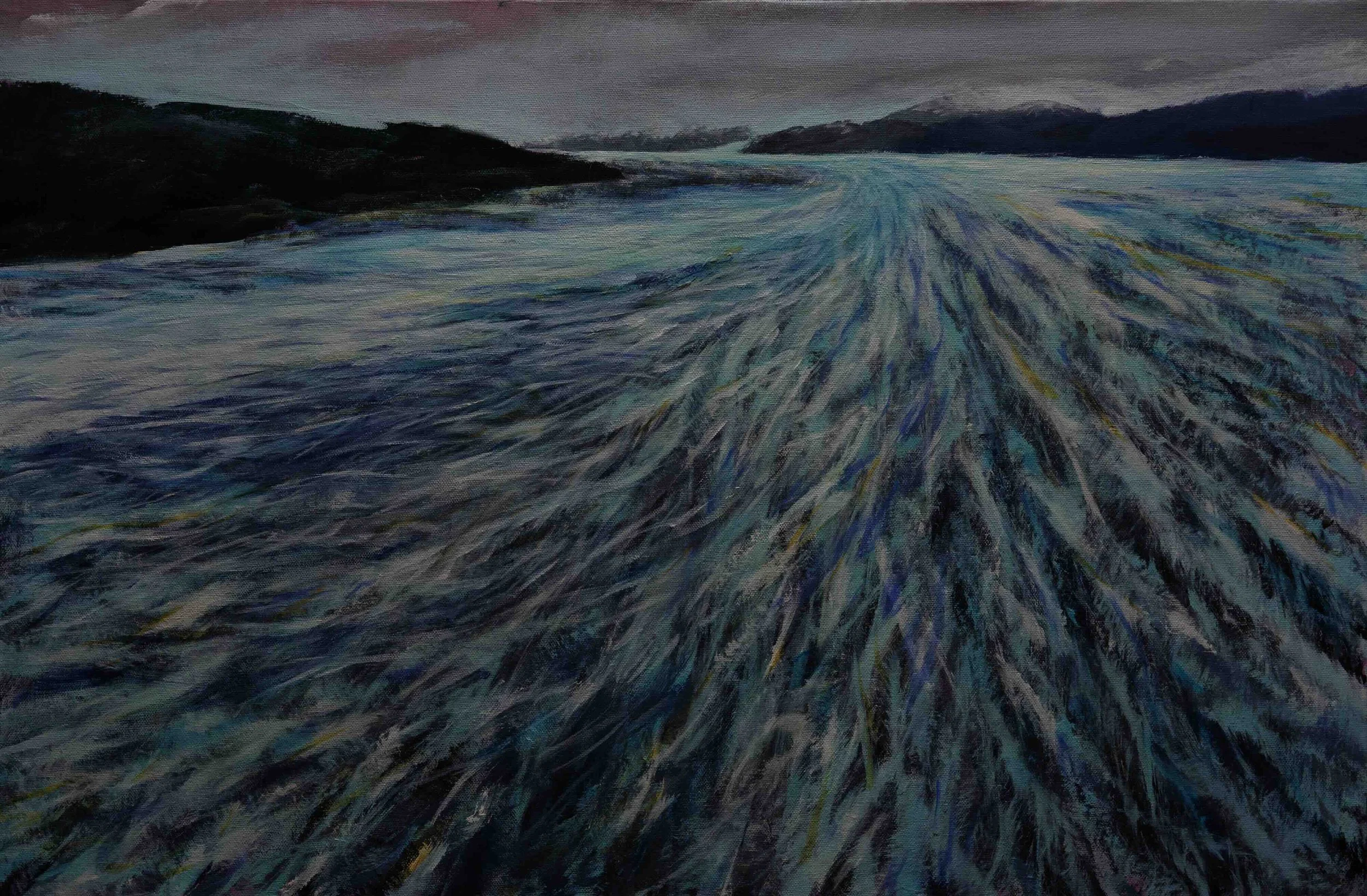 "River of Ice"
Acrylic on canvas
30"w x 20"h