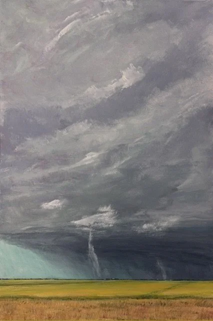 "Distant Rain"
Acrylic on canvas
24"w x 36"h
