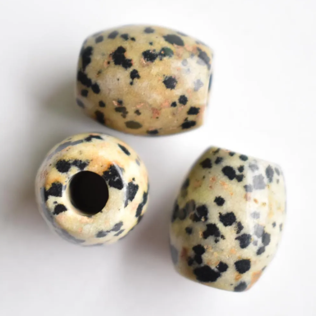 Natural Dalmatian 18x16mm Barrel Gemstone Set (2).png