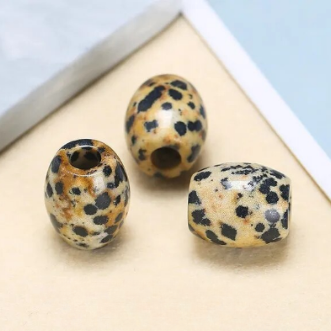 Natural Dalmatian 18x16mm Barrel Gemstone Set (3).png