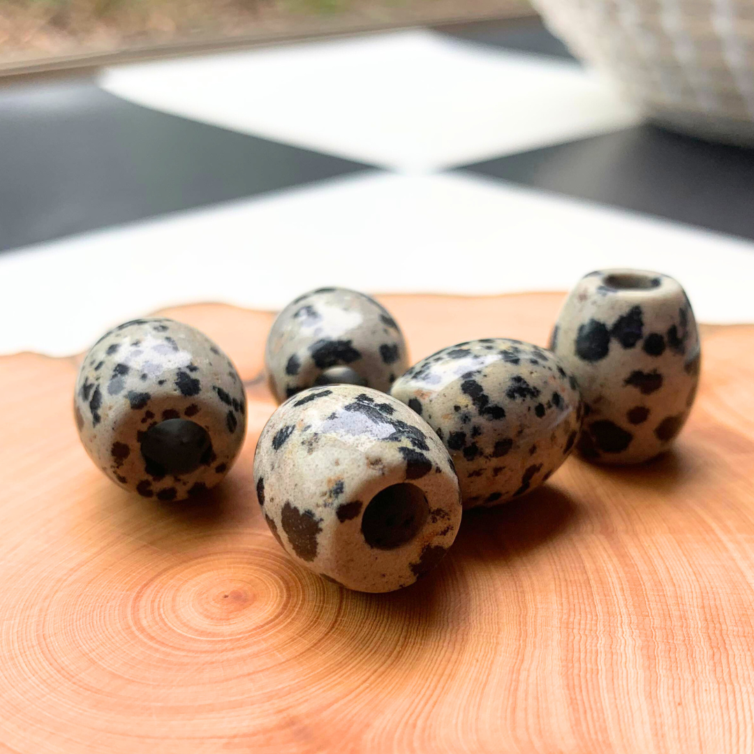 Natural Dalmatian 18x16mm Barrel Gemstone Set (4).png
