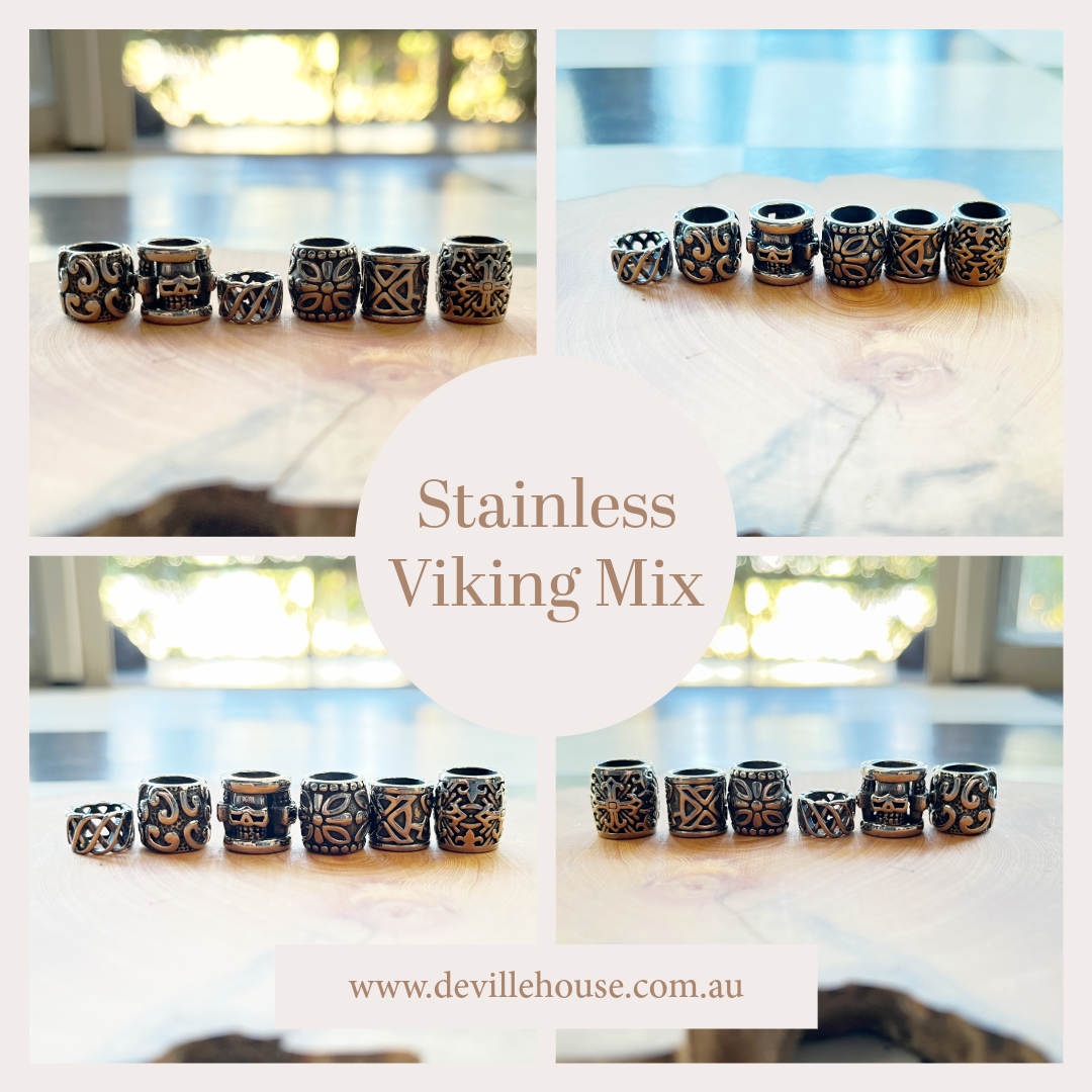 DeVille Dreadlocks Stainless Viking Mix - Set of 6 1.png