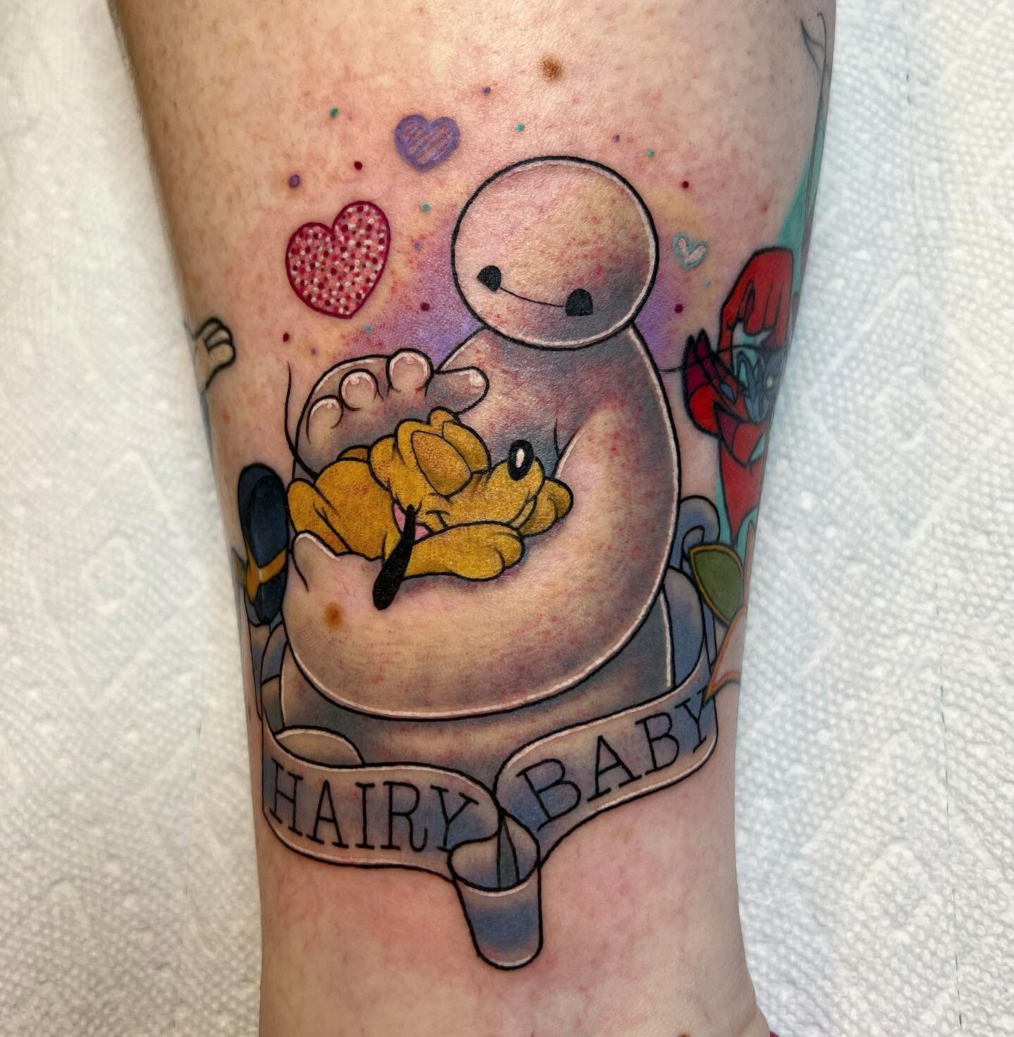 I guess a heros job is never done  I am fuckin obsessed with my Baymax  tattoo He
