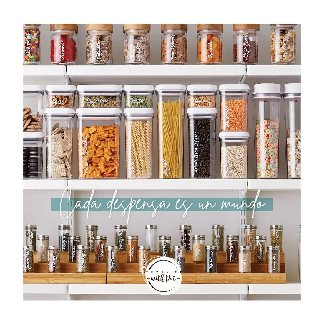 Cada cocina es un mundo&hellip;
Pero todas tenemos esos productos b&aacute;sicos que nunca faltan: harinas, az&uacute;car, caf&eacute;, t&eacute;, arroz, pastas o cereales. Y s&iacute;&hellip; &iexcl;ocupan espacio y se desordenan r&aacute;pido en ar