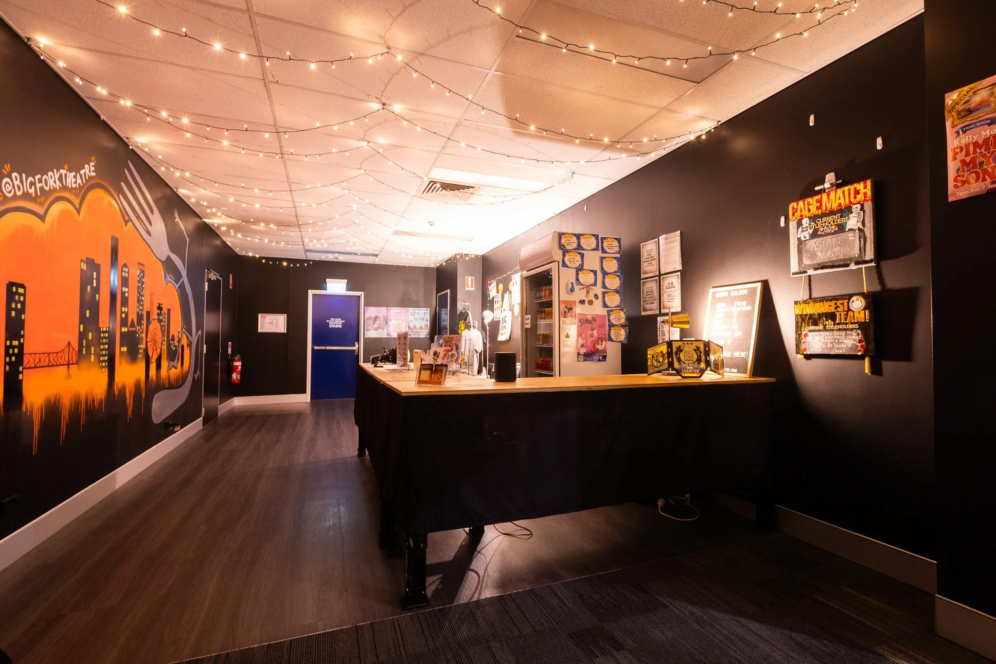 The bar at Big Fork Theatre