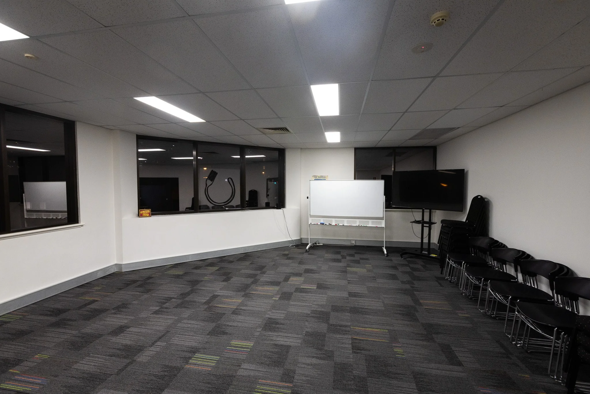 The classroom at Big Fork Theatre