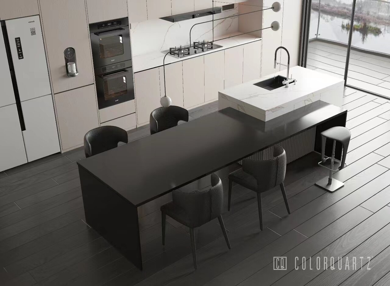 CQ900 Zen Black

How bold a statement you want to make with your kitchen ?

Discover more: colorquartz.com
&bull;
&bull;
&bull;
&bull;
&bull;
#Colorquartz #CQ #CQ900 #ZenBlack #ModernKitchen #Kitchendesign #moderndesign #quartzcountertops #countertop