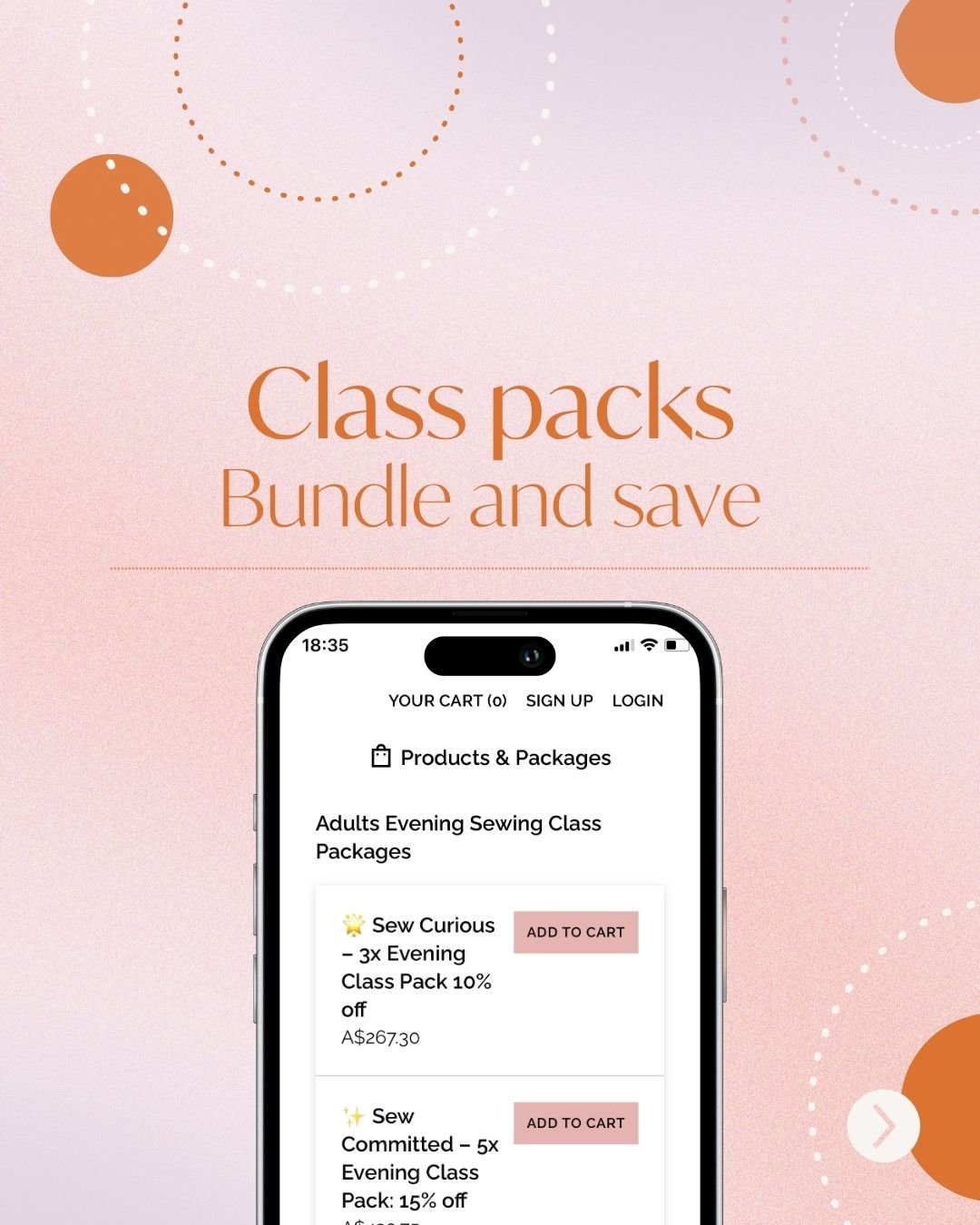 We have a class pack for everyone! 💗 Whether you&rsquo;re just starting out or a regular crafter, you can now enjoy discounted prices on your sewing classes and the more often you come, the more you&rsquo;ll save. 😉

Reward your passion and make sp
