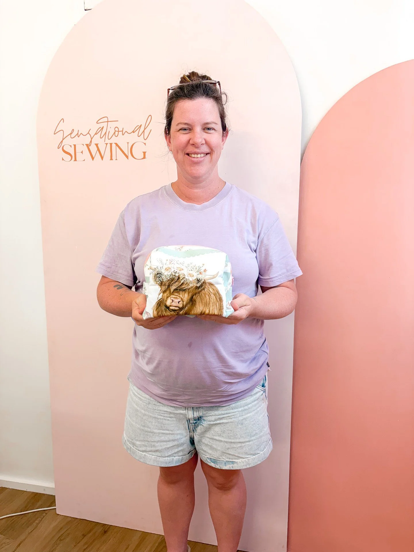 🐮 A very cute cow zipper pouch made by Nicole!

We love seeing our students choose fun projects that let them practise new sewing skills while making something they&rsquo;ll enjoy using. 🧵💛 

#sewing #hobby #selfcare #handmade #sewingproject