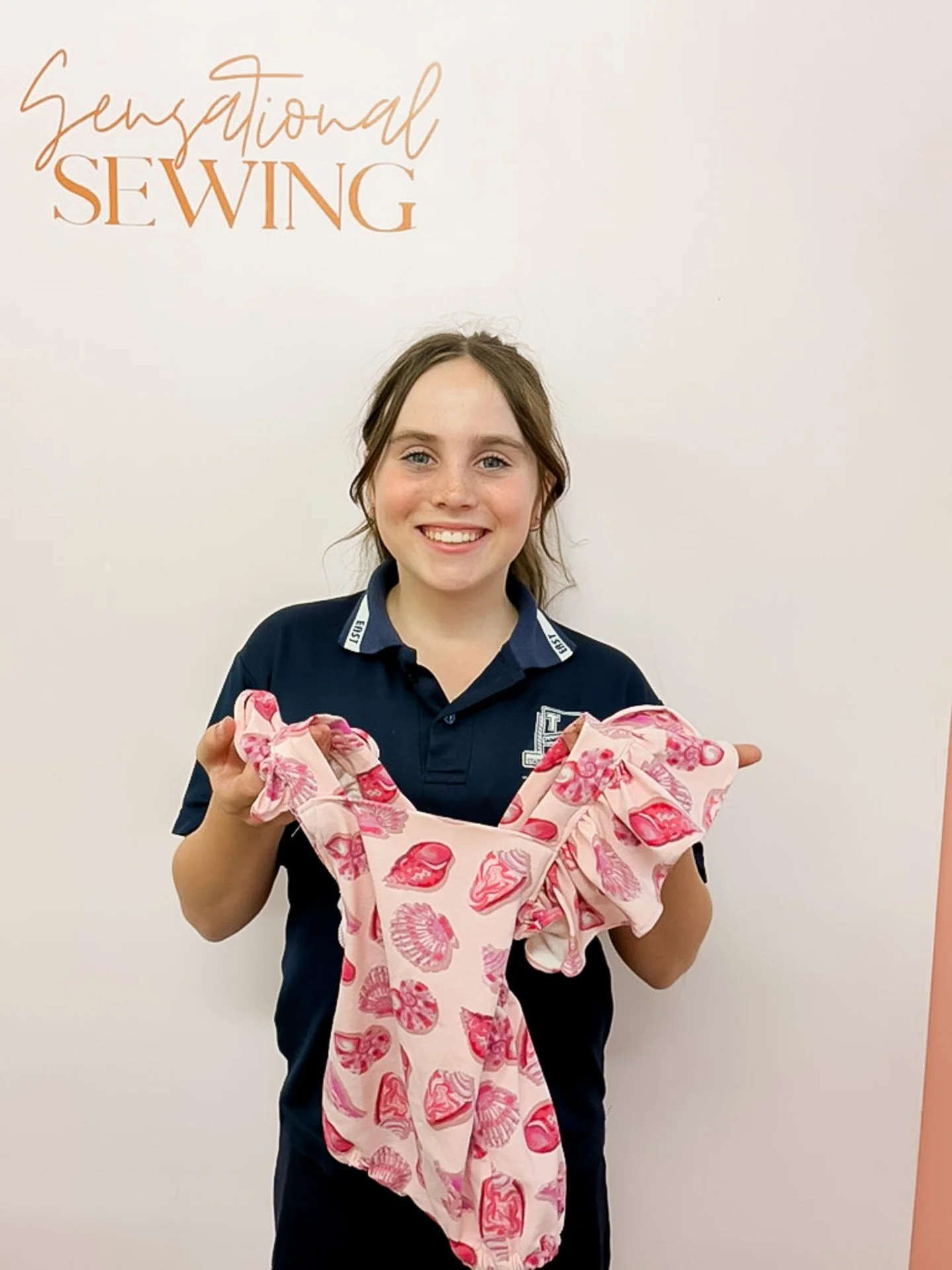🧵 A very special little sewing project from Bridget in our Kids &amp; Teens class!

Bridget made this adorable baby onesie for her neighbour&rsquo;s baby. Such a lovely handmade gift, and a very sweet way to put her sewing skills into practice. 🥹

