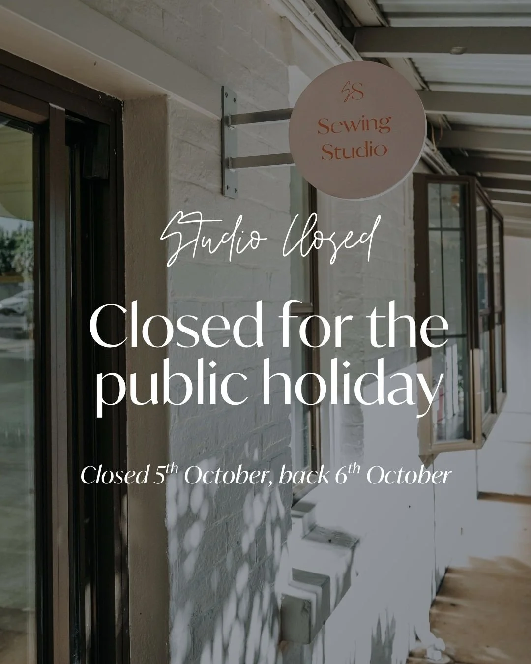 We&rsquo;re closed tomorrow for the public holiday, but we&rsquo;re excited to be back in the studio tomorrow for the start of Term 4 sewing!

If you haven&rsquo;t booked your sewing classes for this term yet, consider this your friendly reminder to 