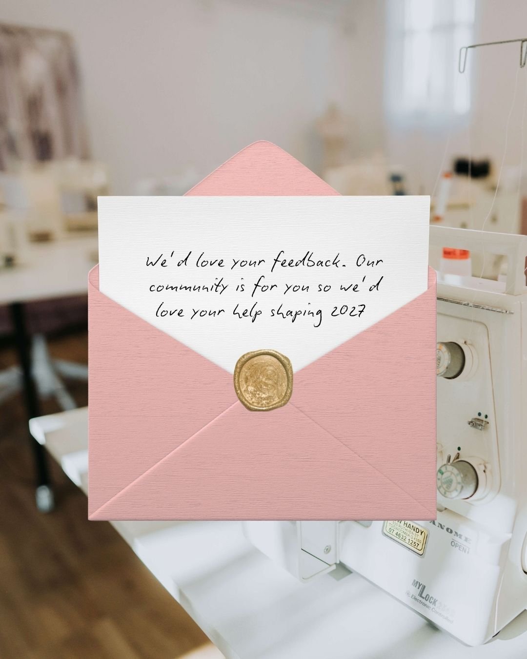 What would you love to see from us in 2027?

Pattern-making courses? Mending classes? New patterns to sew at home? Thank you to everyone who's already filled in our community survey. Your answers are already shaping our plans. 💗

If you haven't yet,