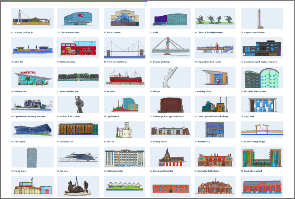 Exhibition guide (included with the walking guide leaflet)