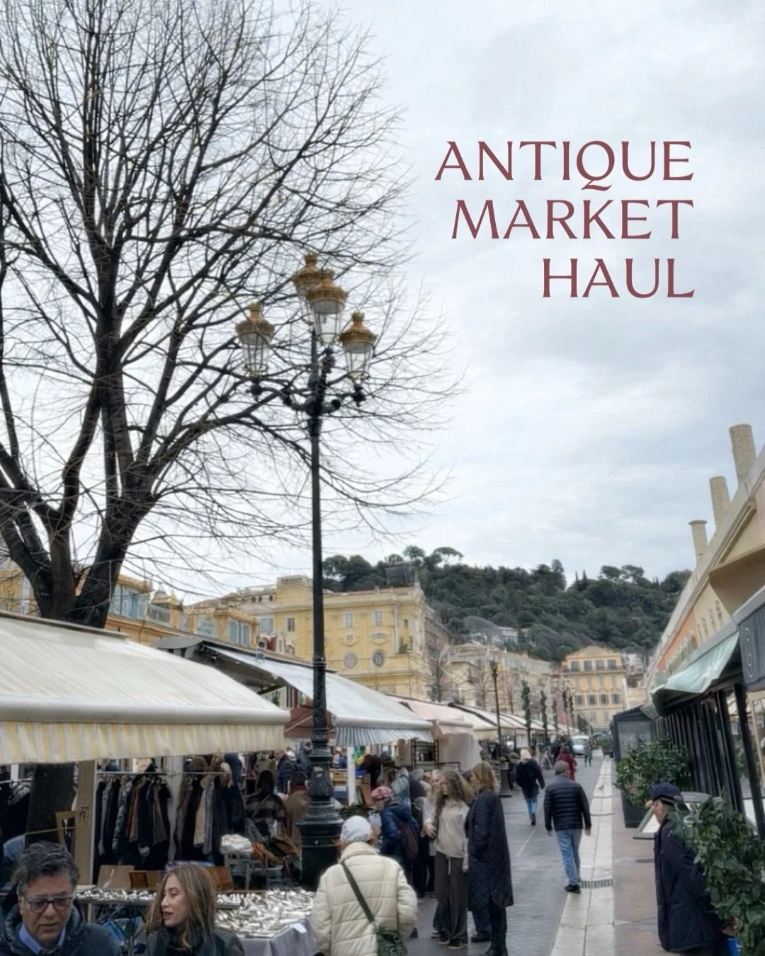 Windy mornings, cold fingers, and the thrill of the hunt 🤍

Every Monday, the antique market takes over Cours Saleya in Nice, and I usually go straight to the same lady who sells the most beautiful antique linens and French lace. But today &mdash; b