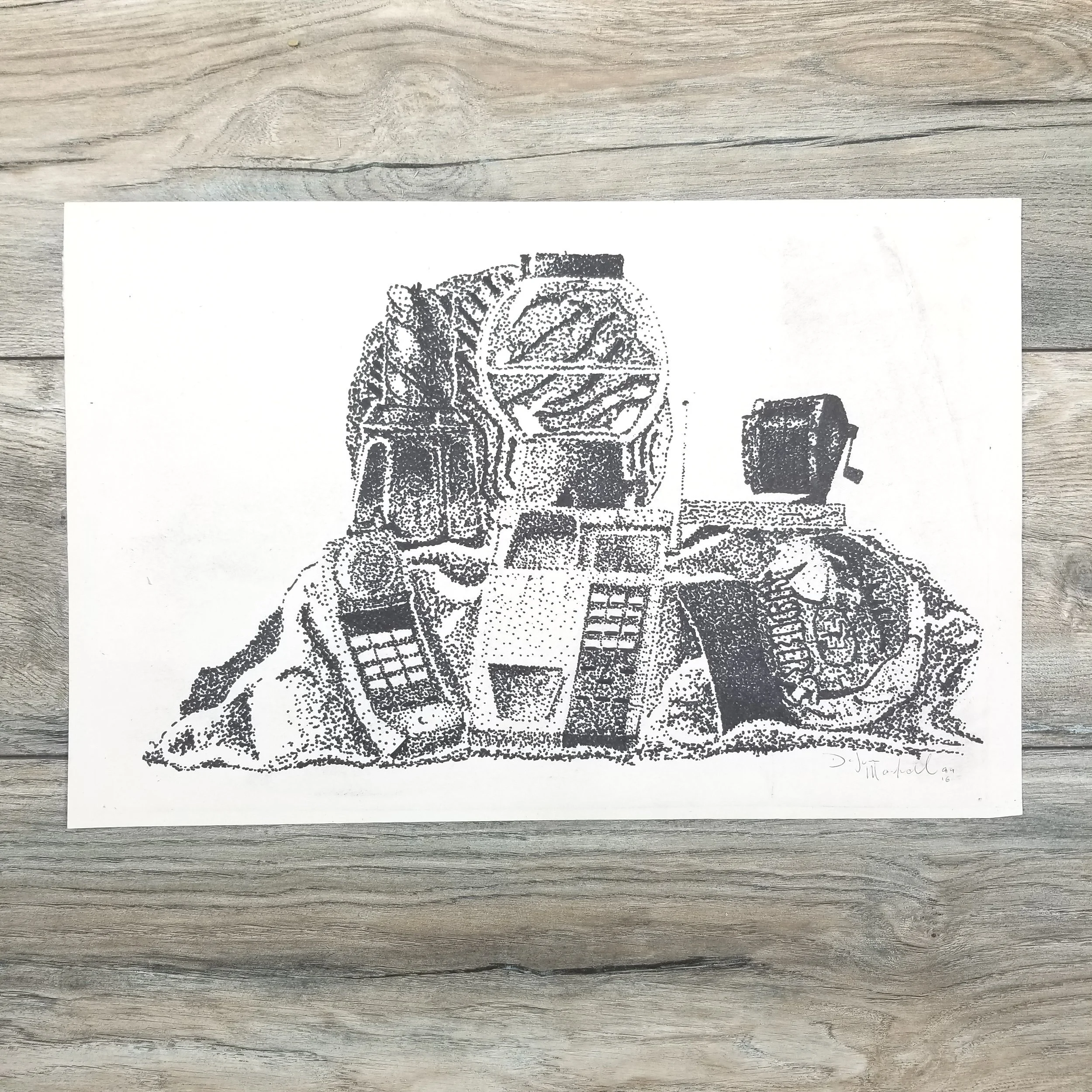 Stippling Still Life - 1999