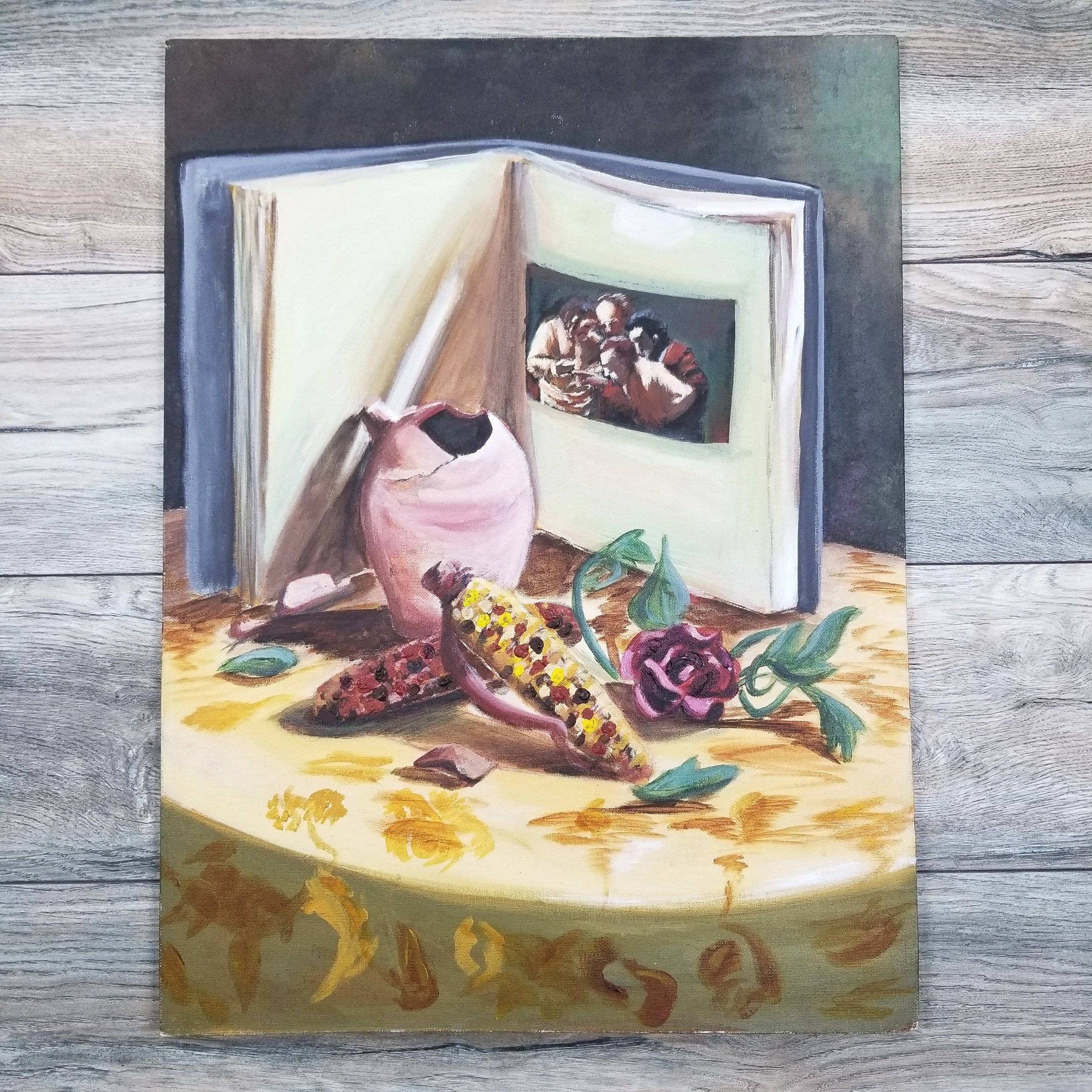 Caravaggio + Day of the Dead still life -2001