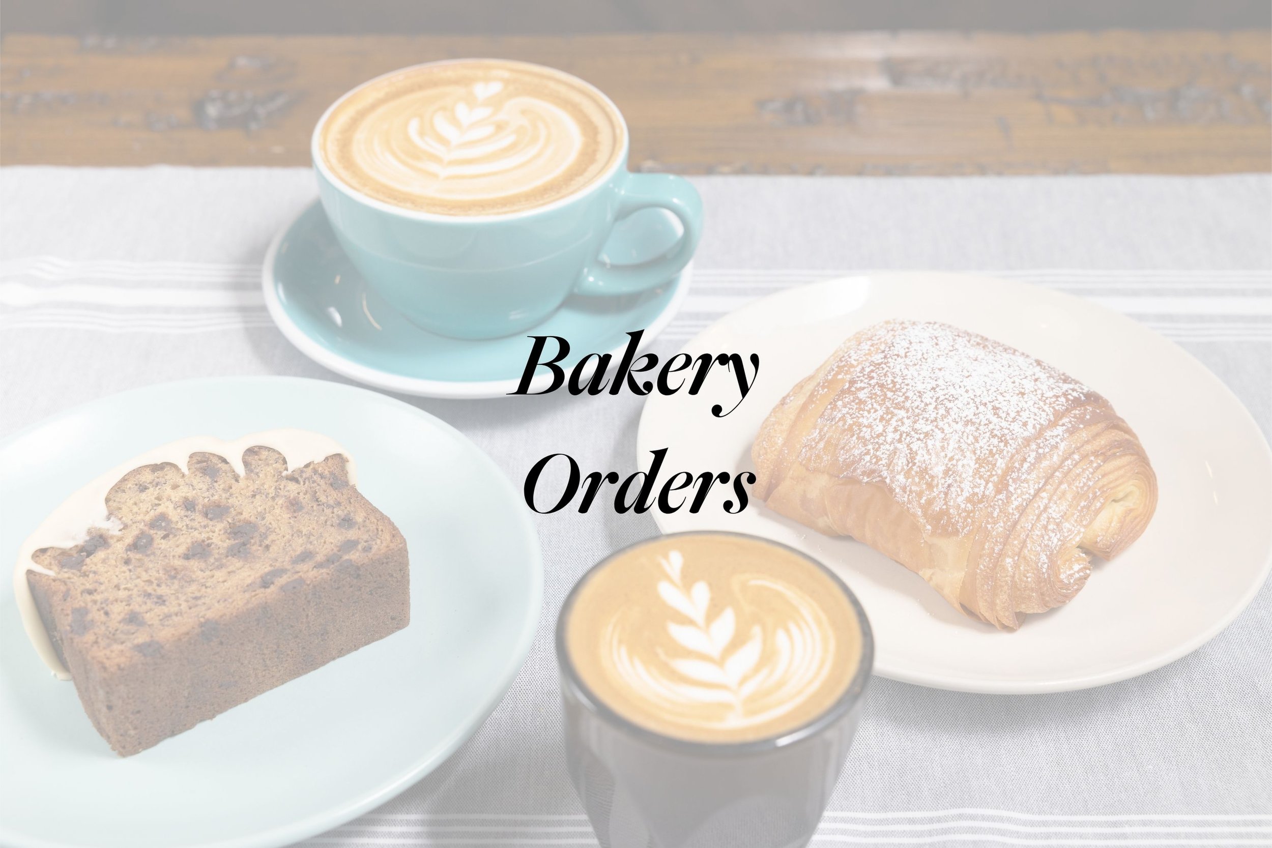 Croissant, coffee cake and lattes. Order bakery items from Wild Hare Café & Bakery, Hudson MA.