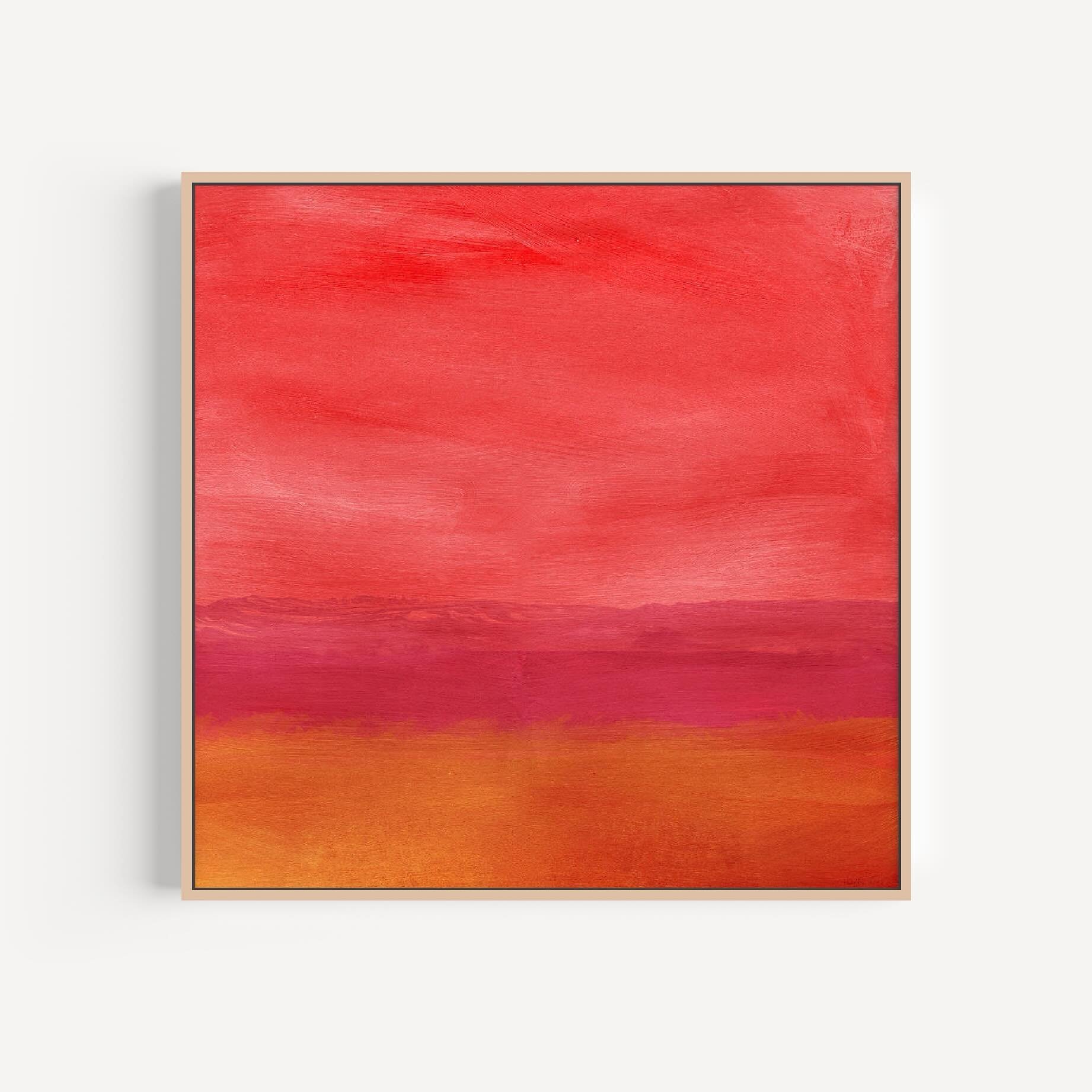 I painted this!

Title: Crimson Landscape
Prints for all size spaces and budgets are available in my shop. Link in bio @lindawoodsart