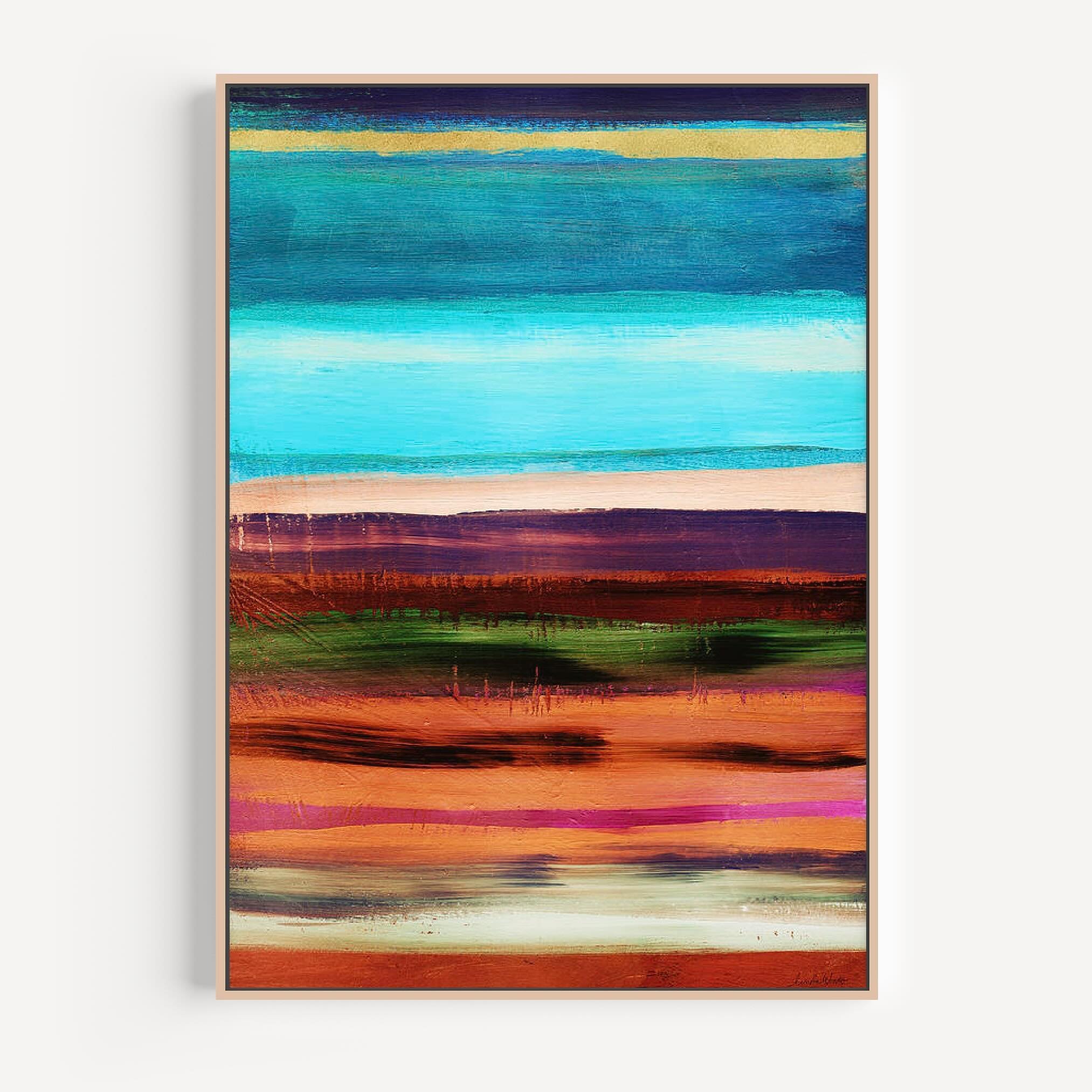 A custom piece for a client inspired by the colors of Colorado. 

Title: Pueblo 2
Prints for all size spaces and budgets are available in my shop. Link in bio @lindawoodsart