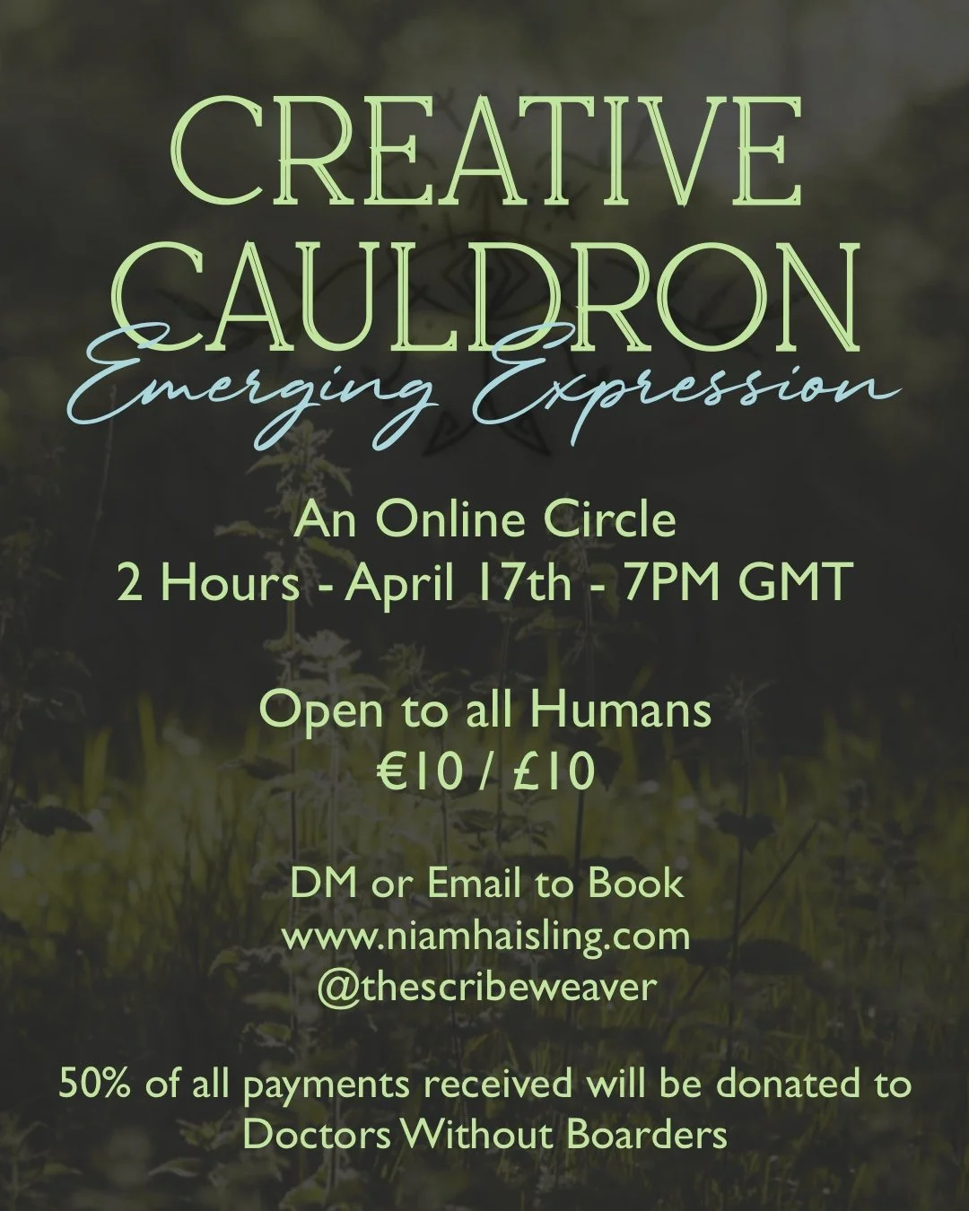 Creative Cauldron - Emerging Expression - April 17th