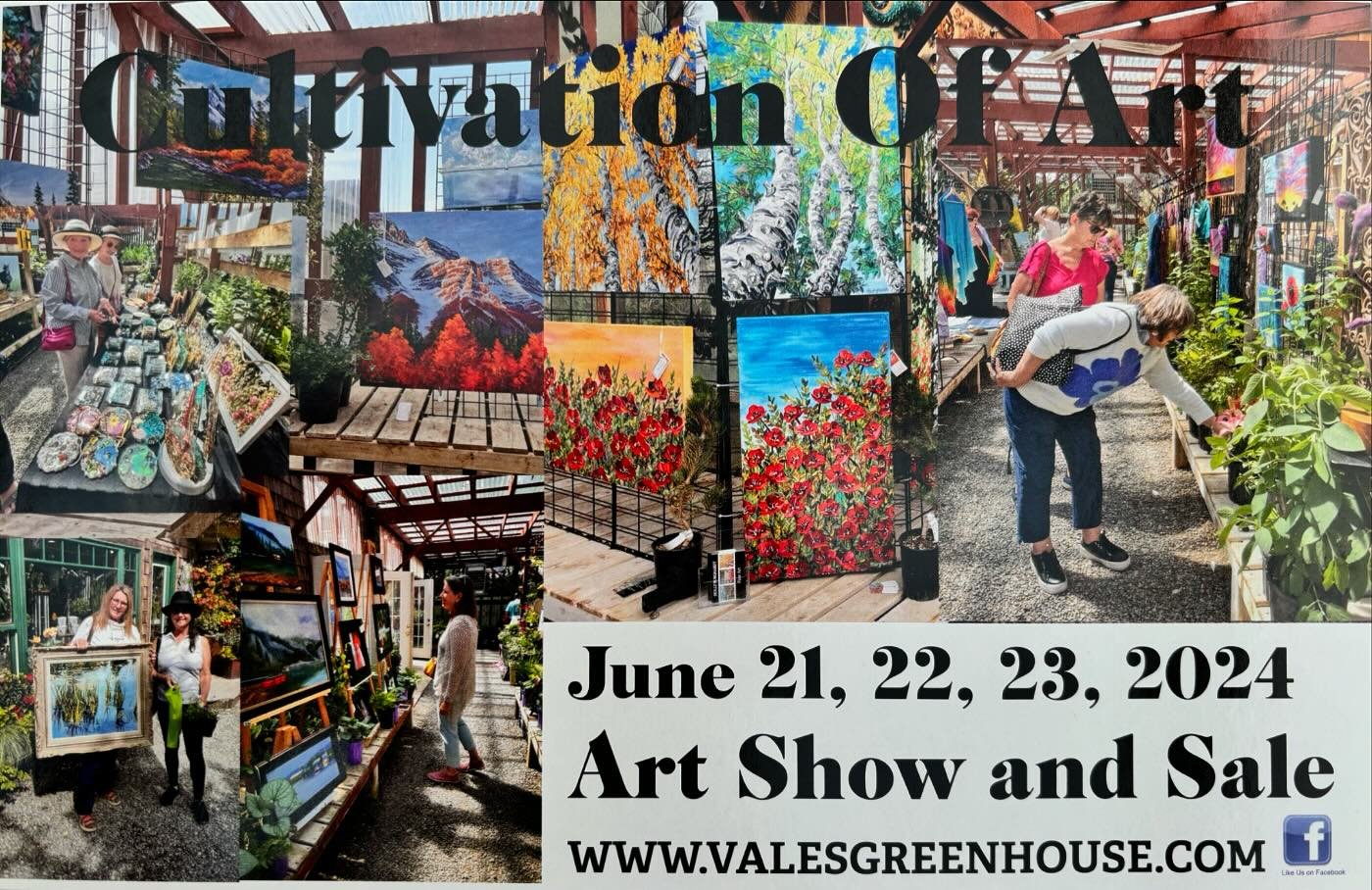 Very excited and honoured to be a part of the Cultivation of Art Show and Sale!! Check out the June 21-23rd art show on display among the spectacular selection of plants and flowers at Vale&rsquo;s!!