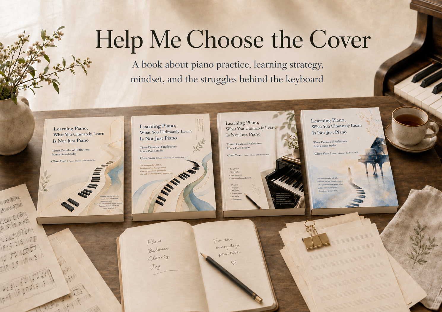 Help Me Choose the Cover for My Piano-Practice Book
