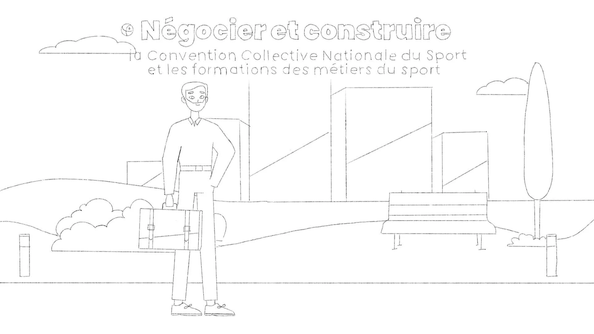 Croquis d'un storyboard pour une vidéo de marque