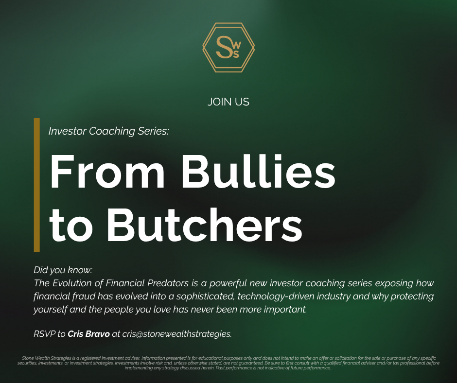 Investor Coaching Series: From Bullies to Butchers