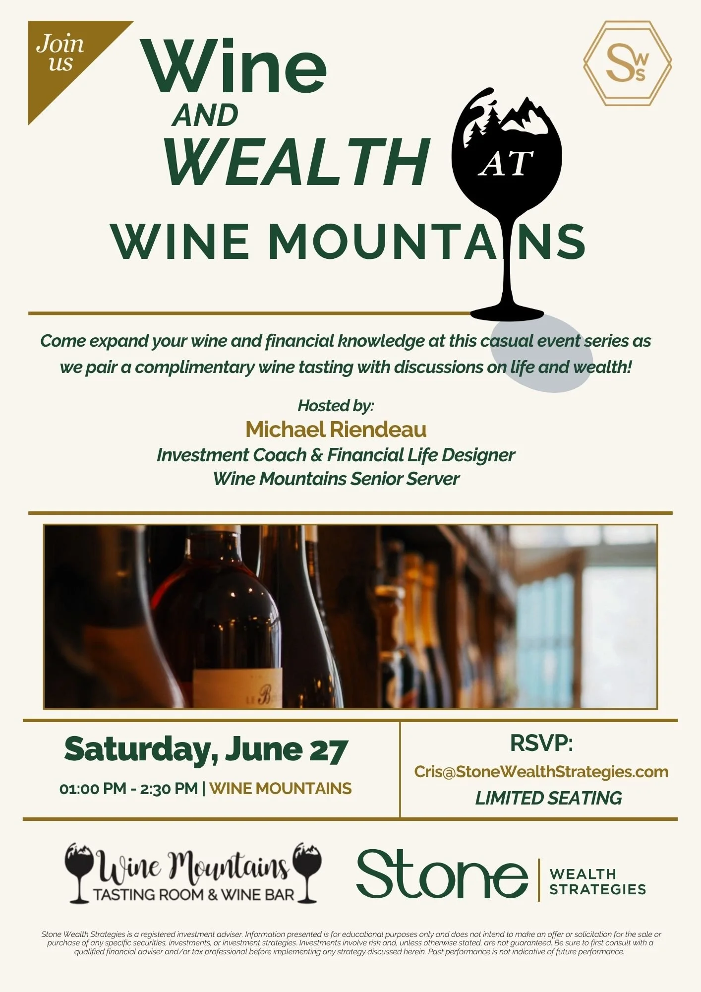 Wine and Wealth (in person)