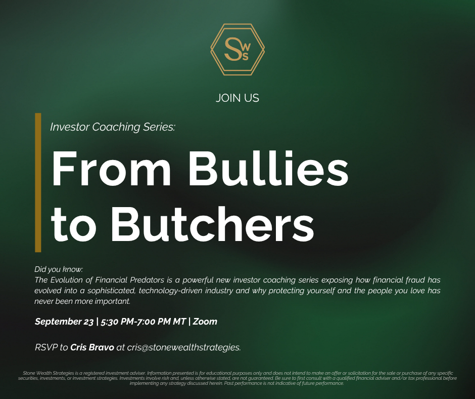 Investor Coaching Series: From Bullies to Butchers