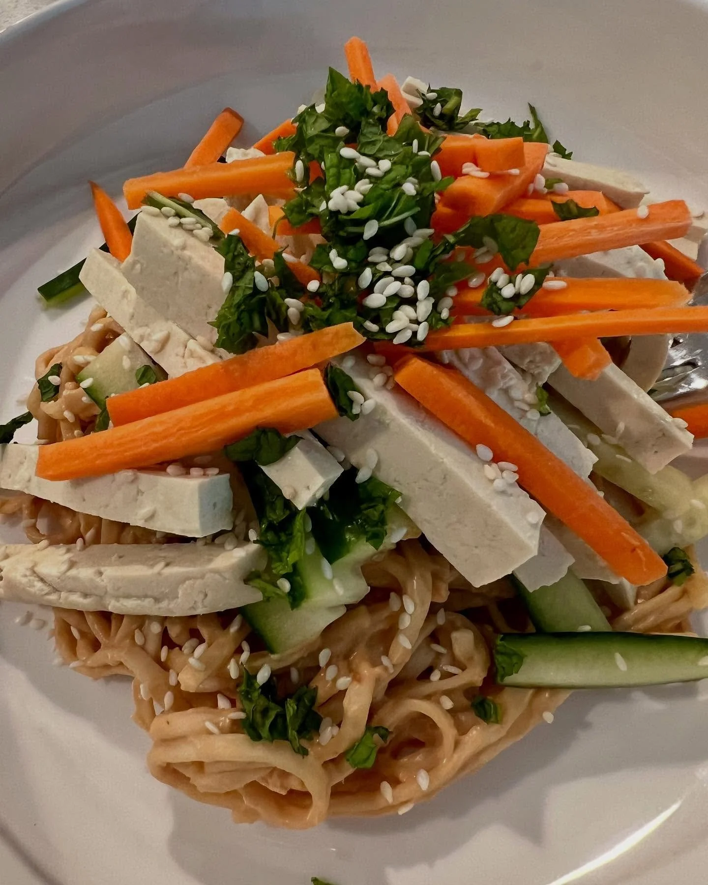 As humans we can&rsquo;t remain well enough to live a full life when we&rsquo;re not getting enough nourishment. 💕

Made some @loveandlemons peanut noodles this week in an effort to provide myself with some balanced nourishment during a difficult se