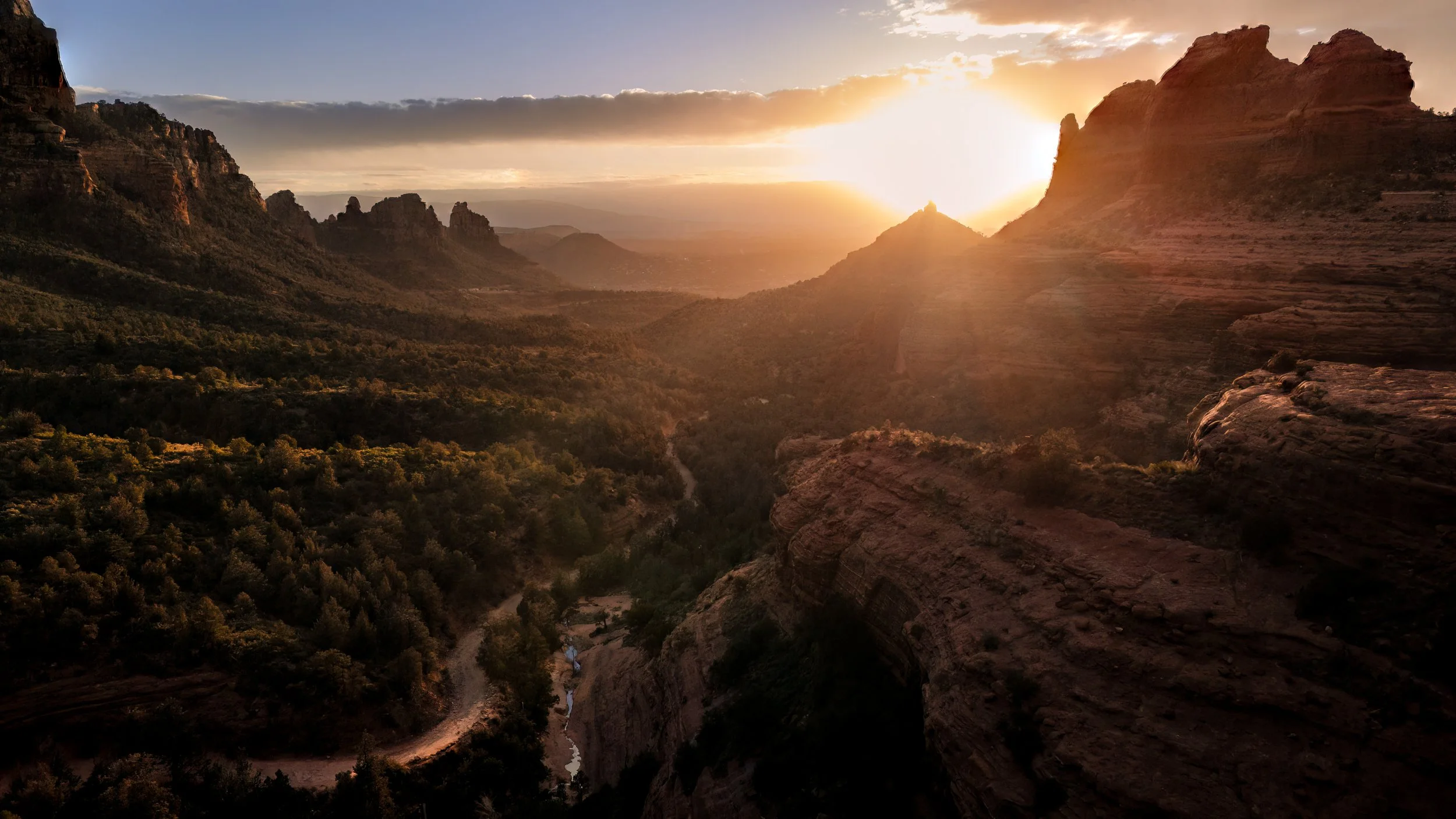 A Red Rock Sunset