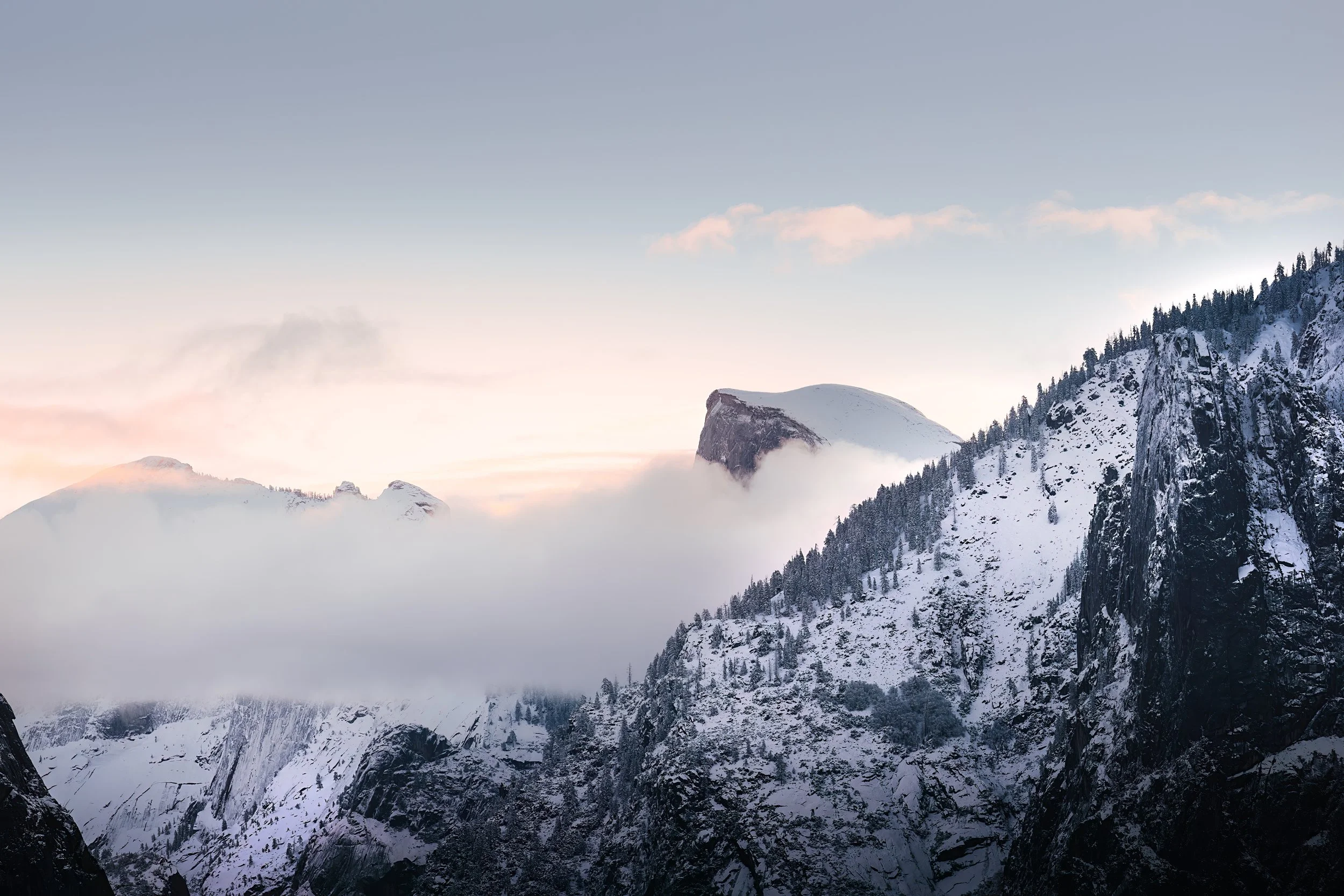 Fog at Half Dome